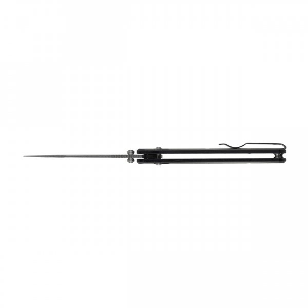 Nóż składany KNIVESPL The First Sandvik 14C28N, czarne G10, Stonewashed/Satin