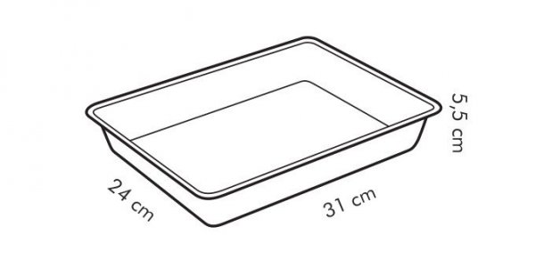 Blacha do pieczenia głęboka DELÍCIA 31x24 cm Tescoma