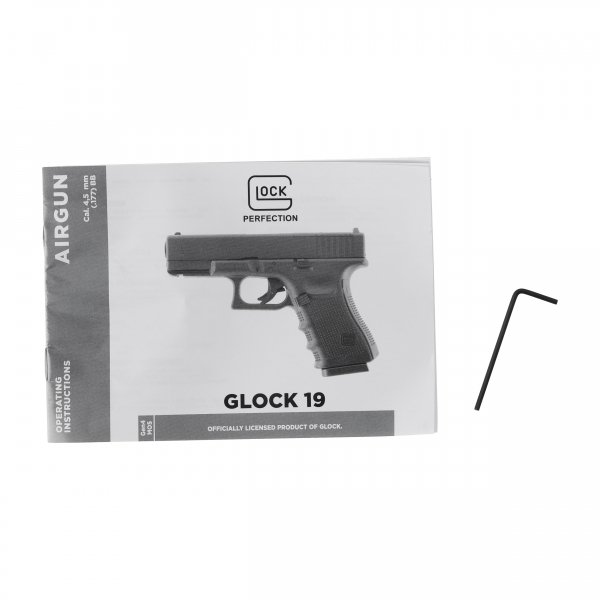 Pistolet wiatrówka Glock 19 gen4 MOS 4,5 mm BB
