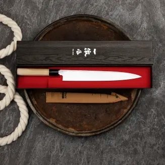 Ittetsu Forge Shirogami#2 Nóż Yanagiba 27 cm Leworęczny