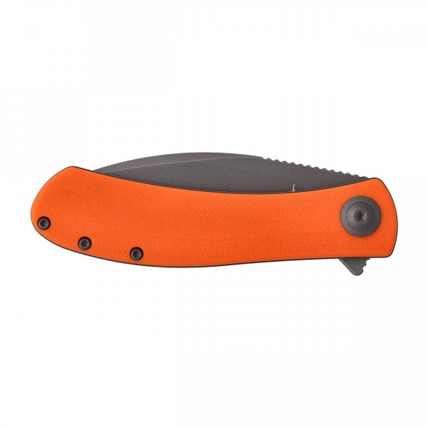 Nóż składany Trollsky Knives Mandu pomarańczowy G10