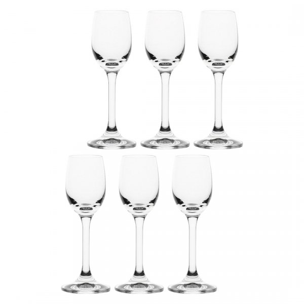 LA PORCELLANA BIANCA NOVELLO Zestaw 6 kieliszków do likieru 65 ml