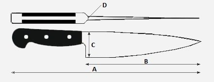 Nóż Masahiro MSC Small Santoku 143mm [11049]