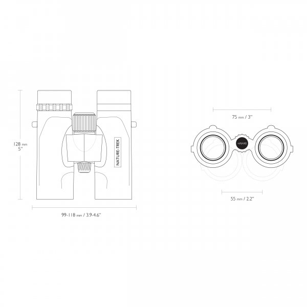 Lornetka Hawke Nature Trek 10x32 zielona