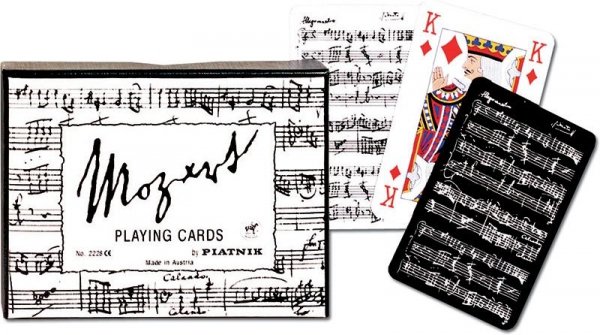 Karty Piatnik Mozart, black and white