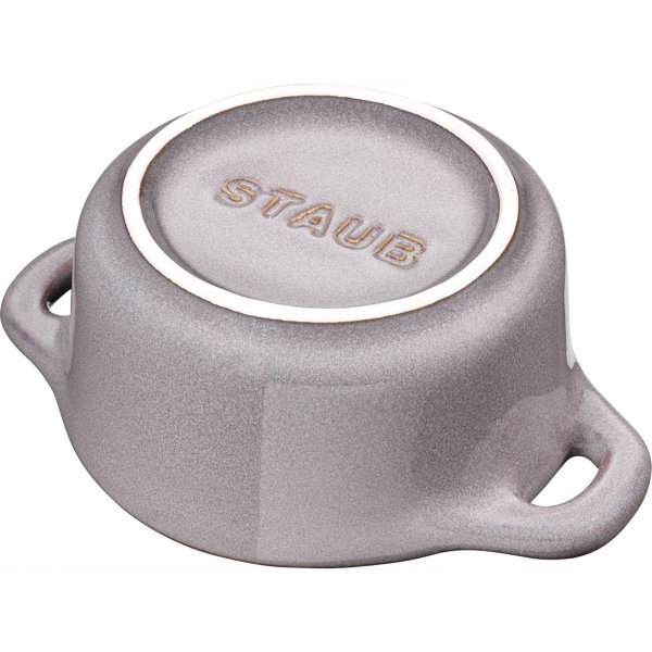 4x Mini Cocotte Okrągły 10 Cm, Antyczny Grafitowy Gift Giving Staub