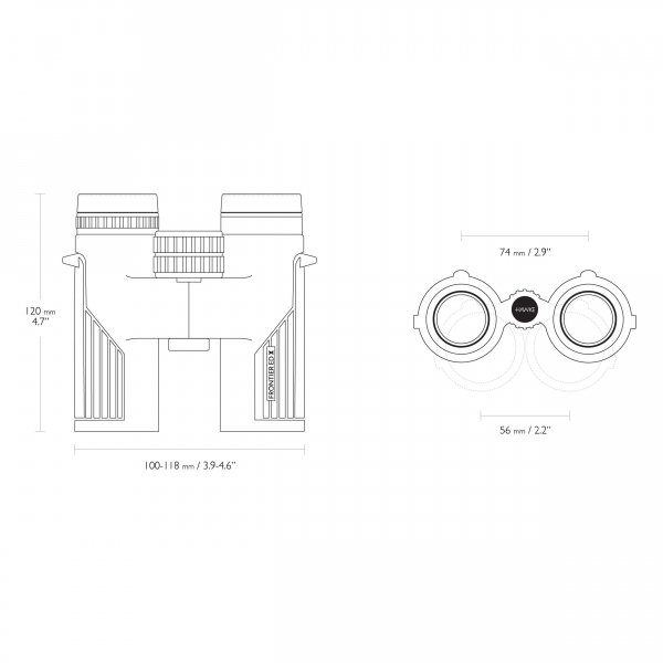 Lornetka Hawke Frontier ED X 10x32 zielona