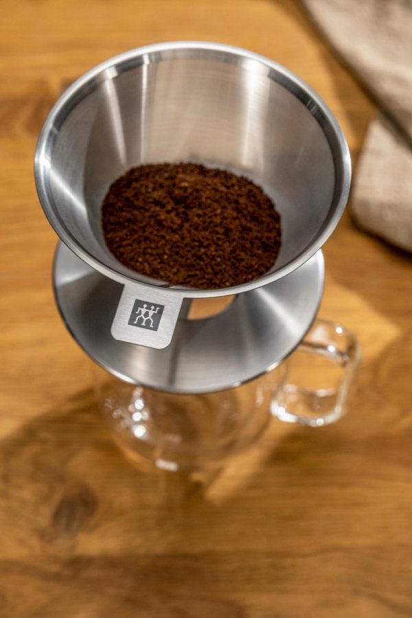Coffee - Zestaw: Dripper do Kawy + Szklanka, uniwersalny Zestaw