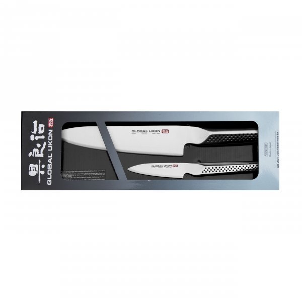 Global Ukon Zestaw Nóż Szef kuchni 20 cm + Nóż do obierania 9 cm
