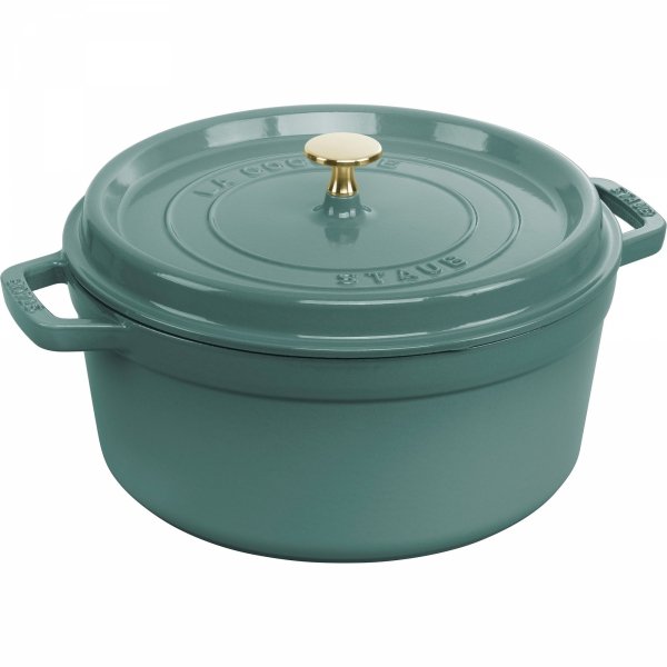 Garnek żeliwny Okrągły 5.2 Ltr, Eukaliptusowy La Cocotte Staub