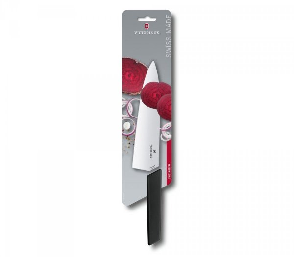 Nóż Szefa Kuchni, szerokie ostrze, 20 cm, czarny Victorinox  6.9013.20B