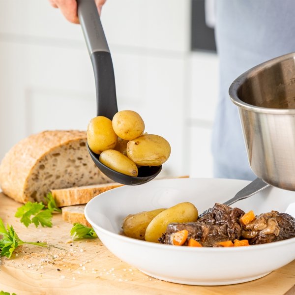 KitchenAid łyżka cedzakowa Charcoal Grey