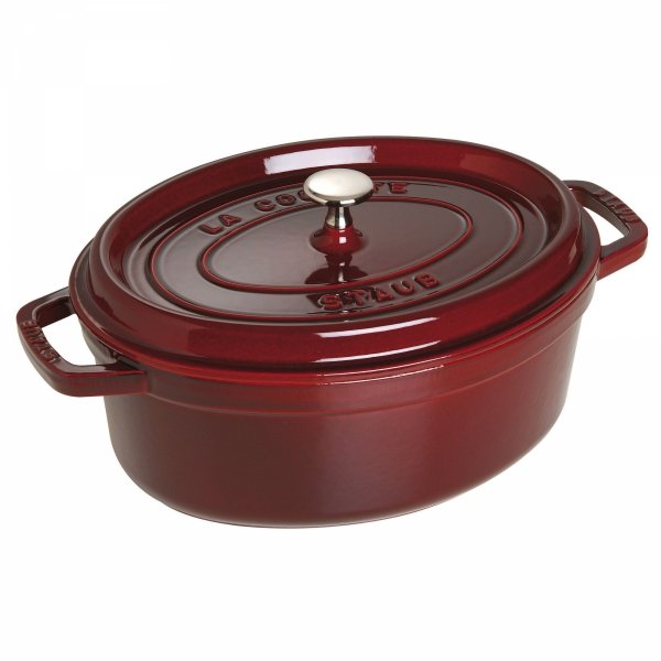 Garnek żeliwny Owalny 4.2l Grenadynowy La Cocotte Staub