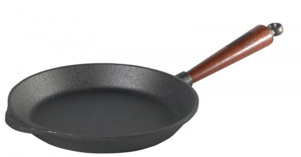 Patelnia do smażenia okrągła 18cm,drewniana rączka