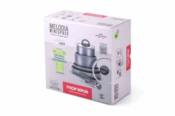Moneta Zestaw naczyń 7el. Melodia +zdejmowany uchwyt