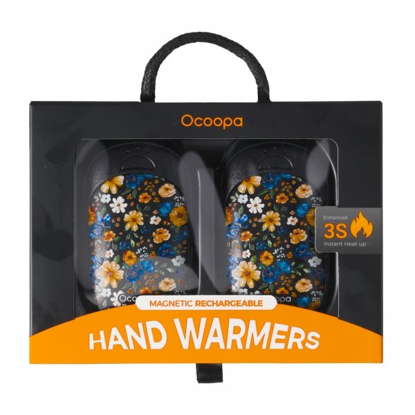 Ogrzewacz elektroniczny do rąk Ocoopa UT3 Lite czarny w kwiatki