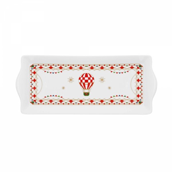 Prostokątna Taca 36x15 Cm Xmas Carousel Rose&Tulipani