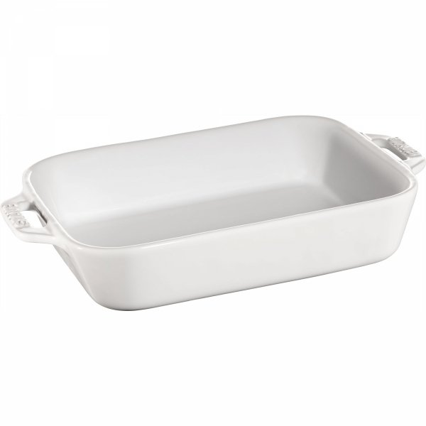 Prostokątny Półmisek Ceramiczny 1.1l Biały Cooking Staub