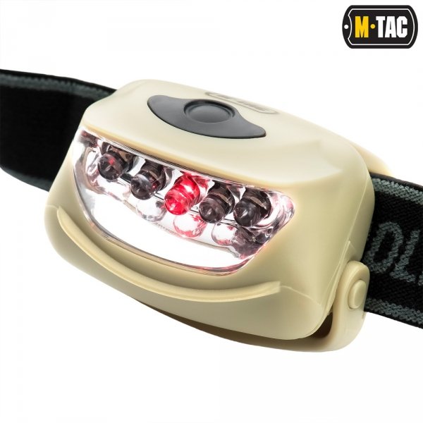 M-Tac Latarka czołowa 4+1 LED 