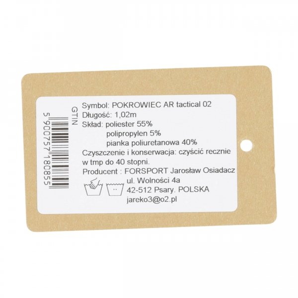 Pokrowiec Forsport na broń AR tactical 02 1.02m, na dwa karabiny, kolor czarny, haft tarcza biała