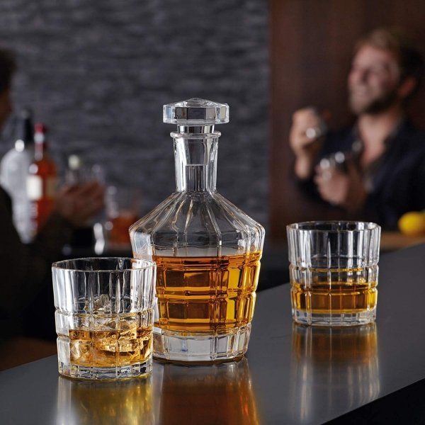 Kpl. karafka + 2szkl. do whisky SPIRITII