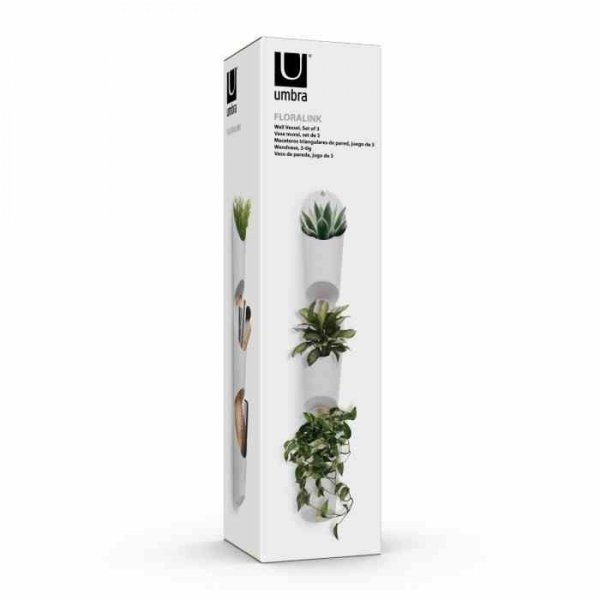 UMBRA-Kwietnik/organizer ścienny biały, FLORALINK