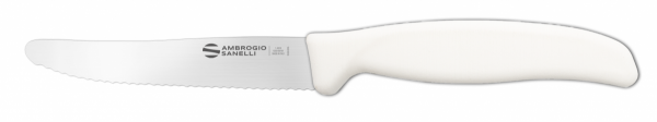 Pikutek nóż ząbkowany Ambrogio Sanelli Supra 11cm biały
