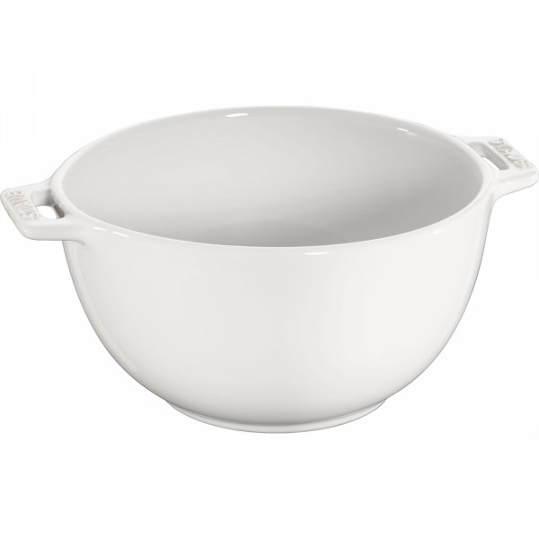 Miska Z Dwoma Uchwytami 18 Cm, Biały Serving Staub