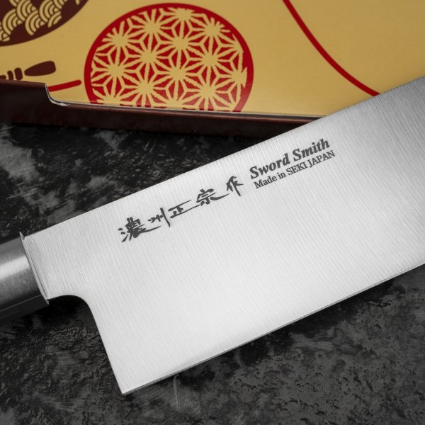 Satake Macaron Blue Nóż Nakiri 17 cm