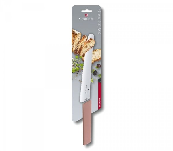 Nóż do chleba i ciast, ostrze ząbkowane, 22 cm, różowy Victorinox  6.9076.22W5B