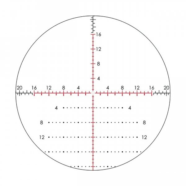Luneta celownicza Vortex Razor III HD 4-24x44 FFP 34 mm AO EBR-7D MOA/MRAD