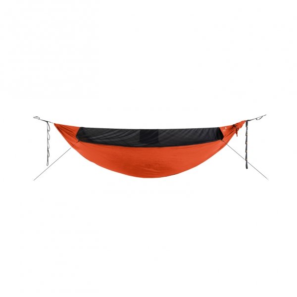 Hamak ultralekki TTTM z zintegrowaną moskitierą oraz linkami UHMPE, 325 x 140 cm, pomarańczowy