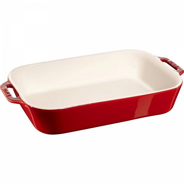 Prostokątny Półmisek Ceramiczny 4.5l Czerwony Cooking Staub