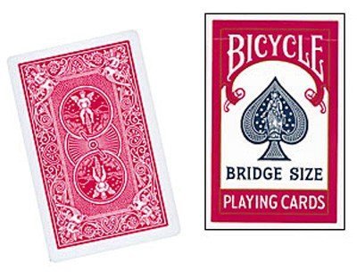 Karty Bicycle Bridge Size CZERWONE