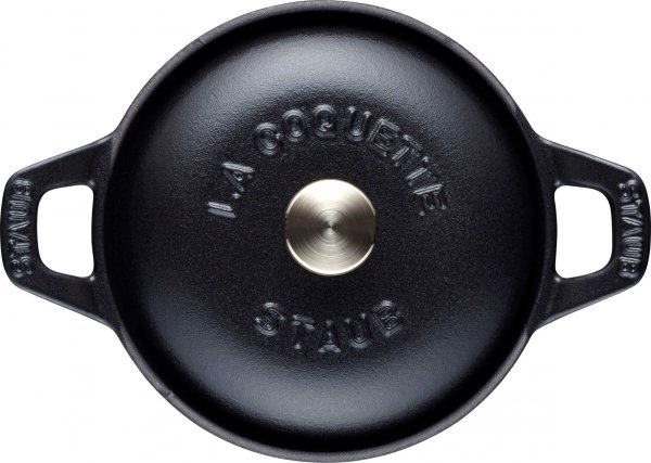 STAUB LA COQUETTE Garnuszek żeliwny okrągły 500 ml, czarny