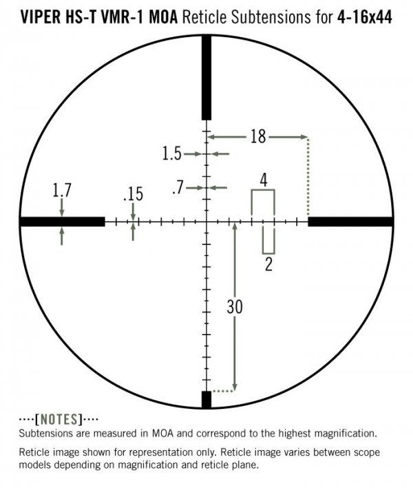 Luneta celownicza Vortex Viper HST 4-16x44 30 mm VMR-1 MOA/MRAD