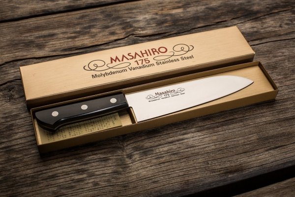 Nóż Masahiro BWH Santoku 175mm [14023]