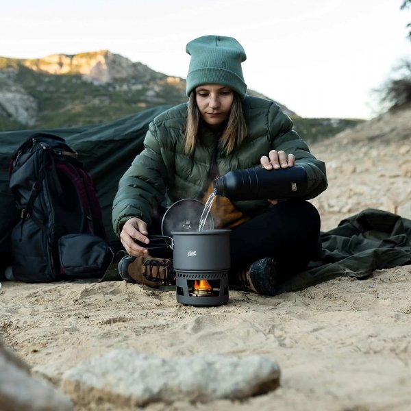 Kuchenka turystyczna Esbit Alcohol Burner Cookset Aluminium z garnkiem 1,5 l