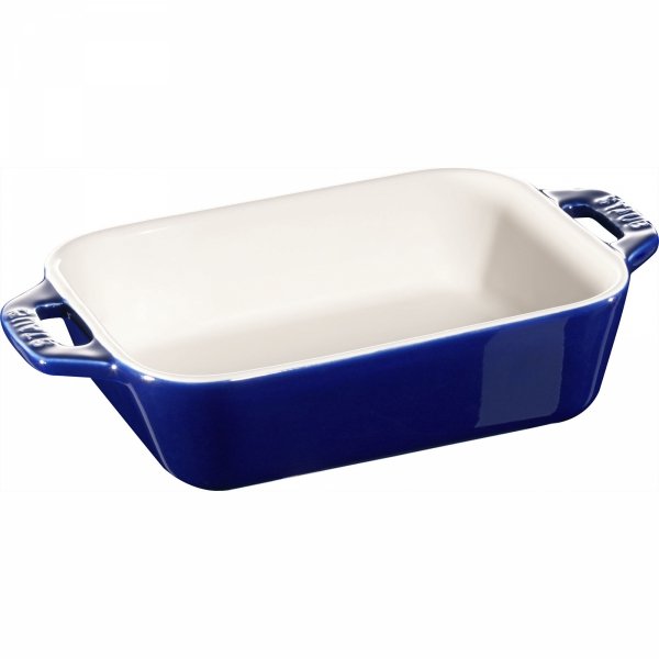 Prostokątny Półmisek Ceramiczny 400 Ml, Niebieski Cooking Staub