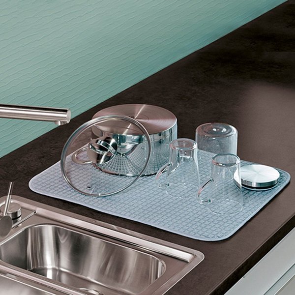 KELA-Mata do suszenia naczyń 50x38cm szara Rapida