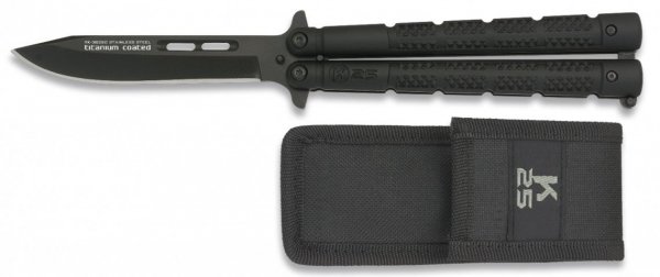Nóż Motylek K25 36250 Balisong Black
