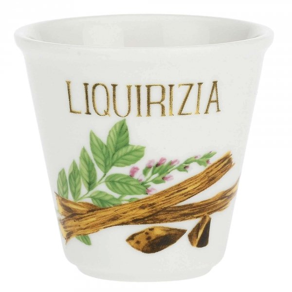 LA PORCELLANA BIANCA LIQUORELLI Zestaw 6 kieliszków na likier liquirizia 75 ml