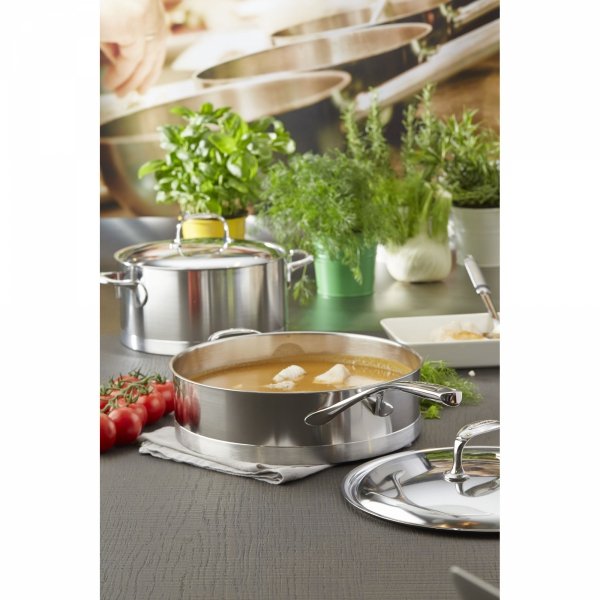 Patelnia Głęboka 2H Z Pokrywką 28 Cm Atlantis 7 Demeyere