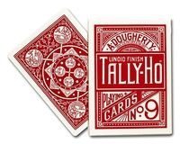 Karty Tally Ho Fan Back Czerwone