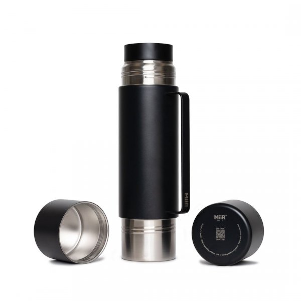 Termos MiiR z dwoma kubkami Tomo 1l Black