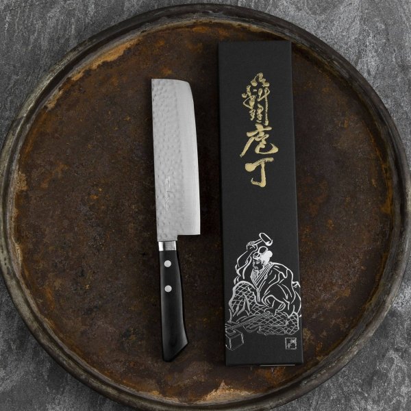 Masutani Vg-10 Hammered nóż Nakiri 17 Cm do krojenia warzyw