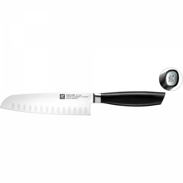Nóż Santoku Z Rowkami 18 Cm Srebrny All * Star Zwilling