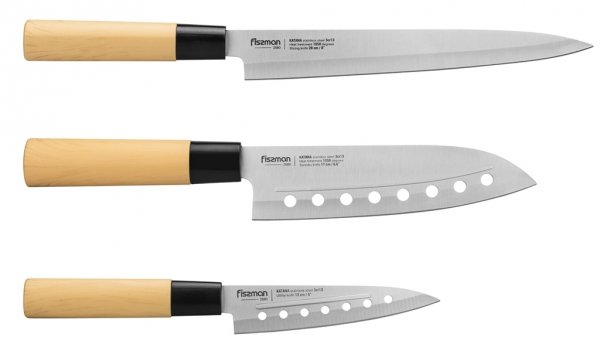 Fissman Katana Zestaw 3 Noży Kuchennych, uniwersalny Zestaw