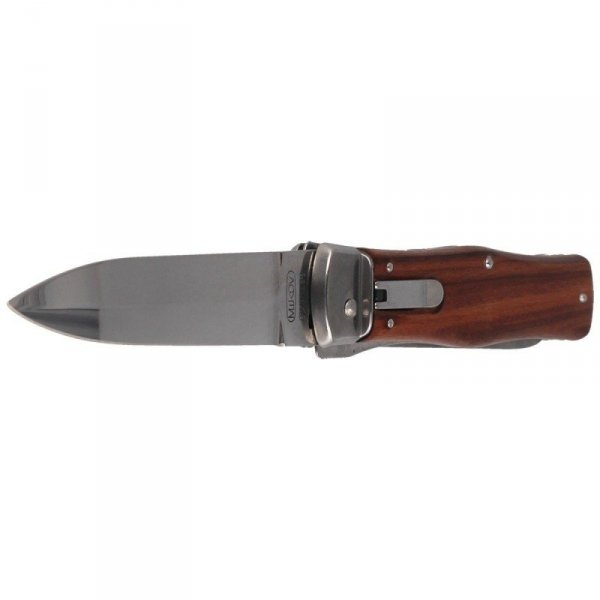 Nóż sprężynowy Mikov Predator palisander wood z piłą (241-nd-2/kp)