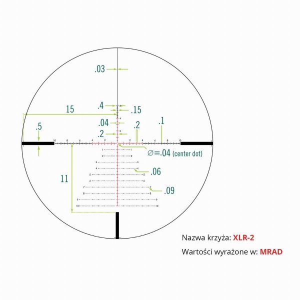 Luneta celownicza Vortex Razor HD LHT 4.5-22x50 FFP 30 mm AO XLR-2 MOA/MRAD